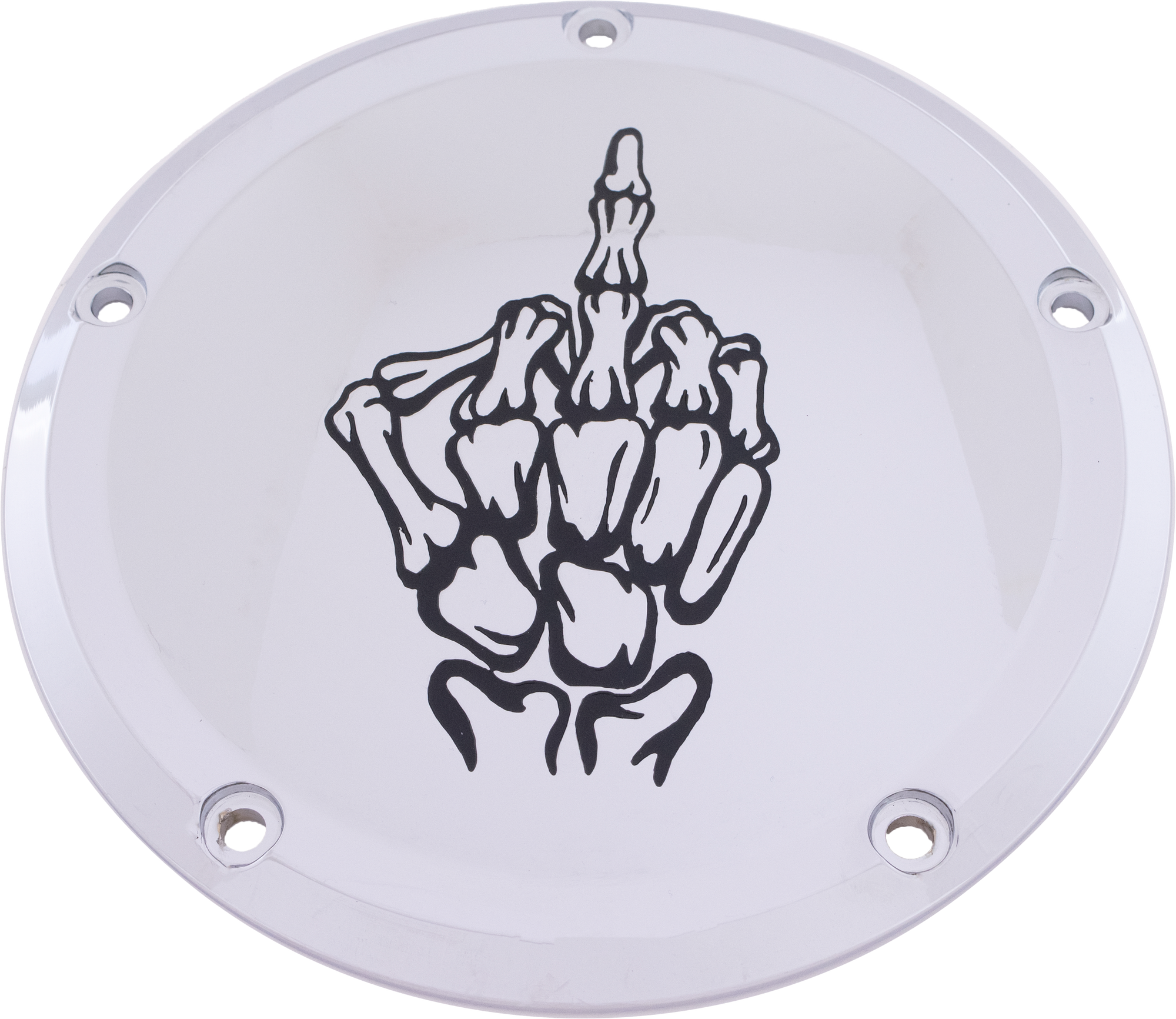 6   M8 Softail Derby Cover Bone Finger Chrome