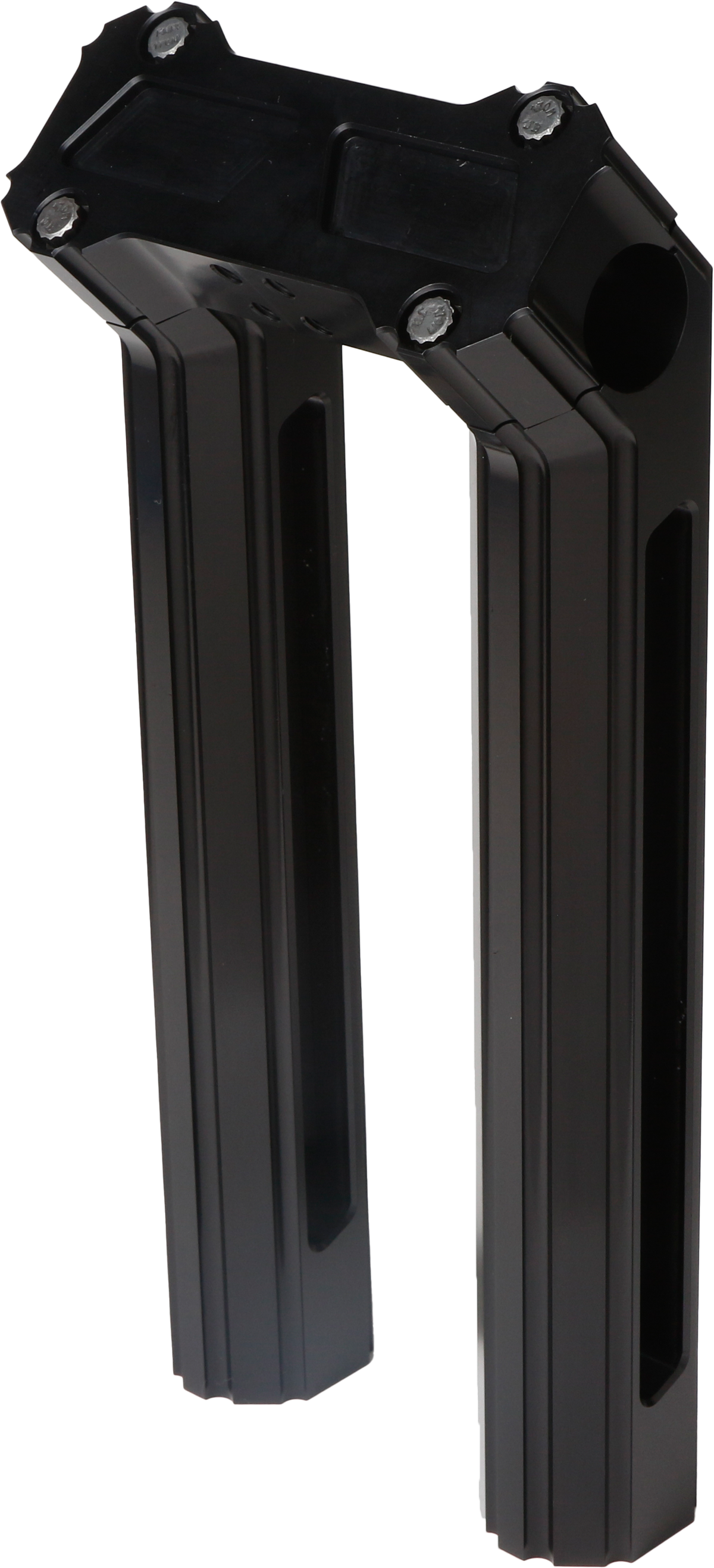 H/D Billet Risers 10" Black Kickback