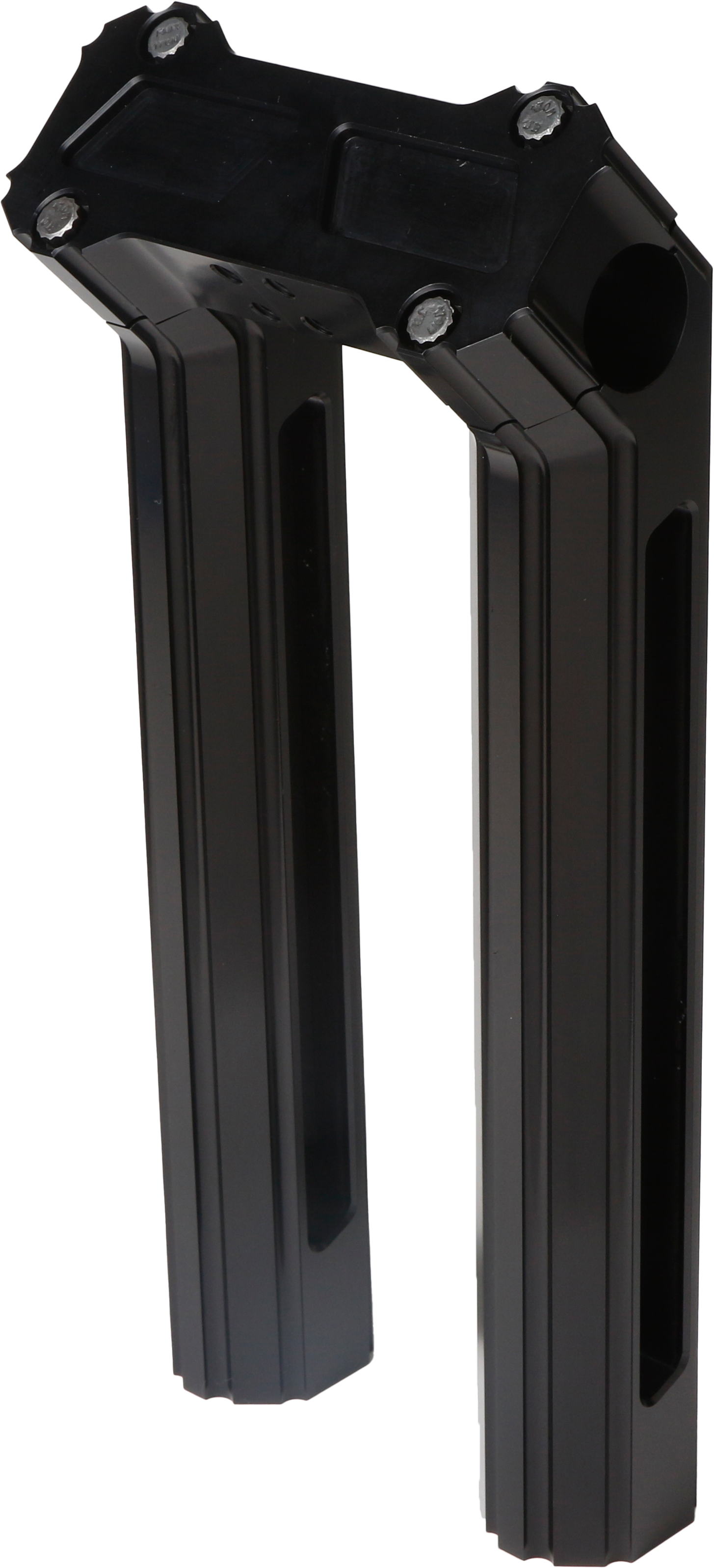 H/D Billet Risers 10" Black Kickback