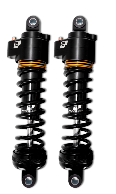 Progressive Harley Ultra Touring-QPS 944 Series Shocks, 13in, 12in Ride Height Super Duty  - Black /