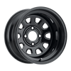 ITP Delta Steel 12x7 / 4x115 BP / 5+2 Offset Black Wheel