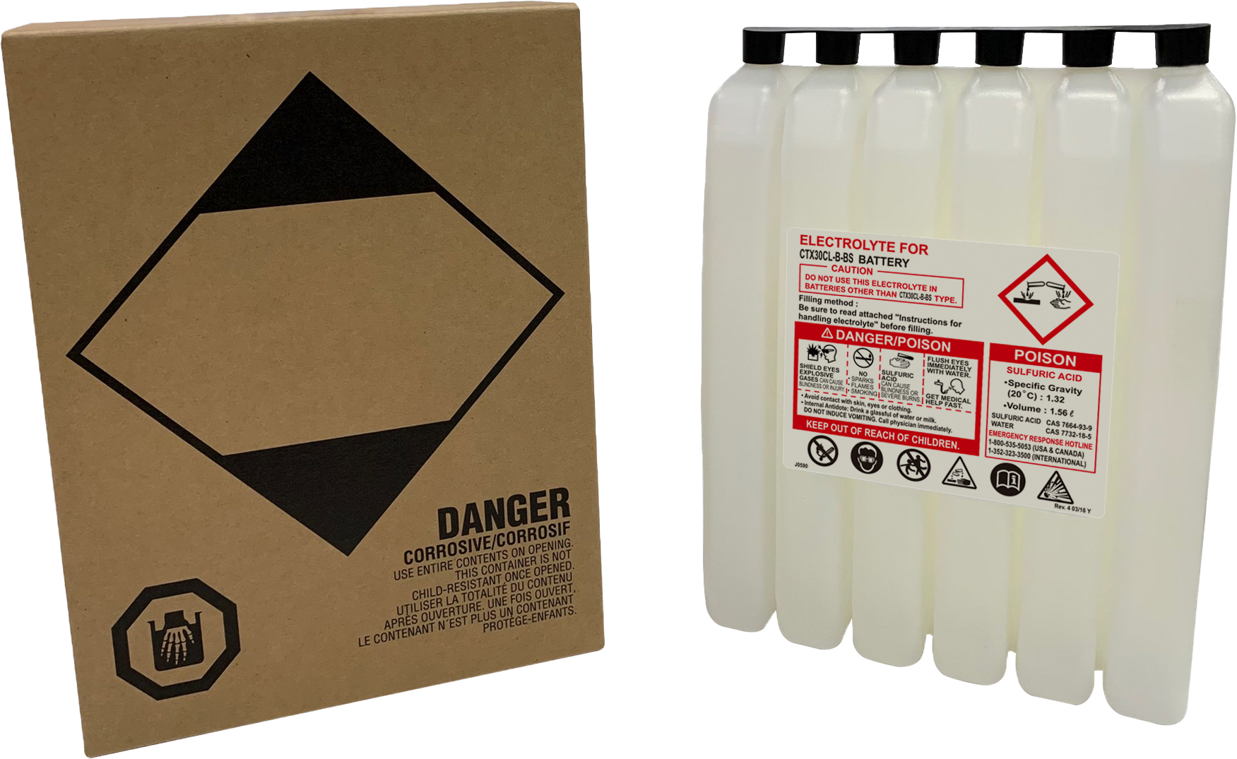 Sealed Battery Electrolyte Pack 1560cc