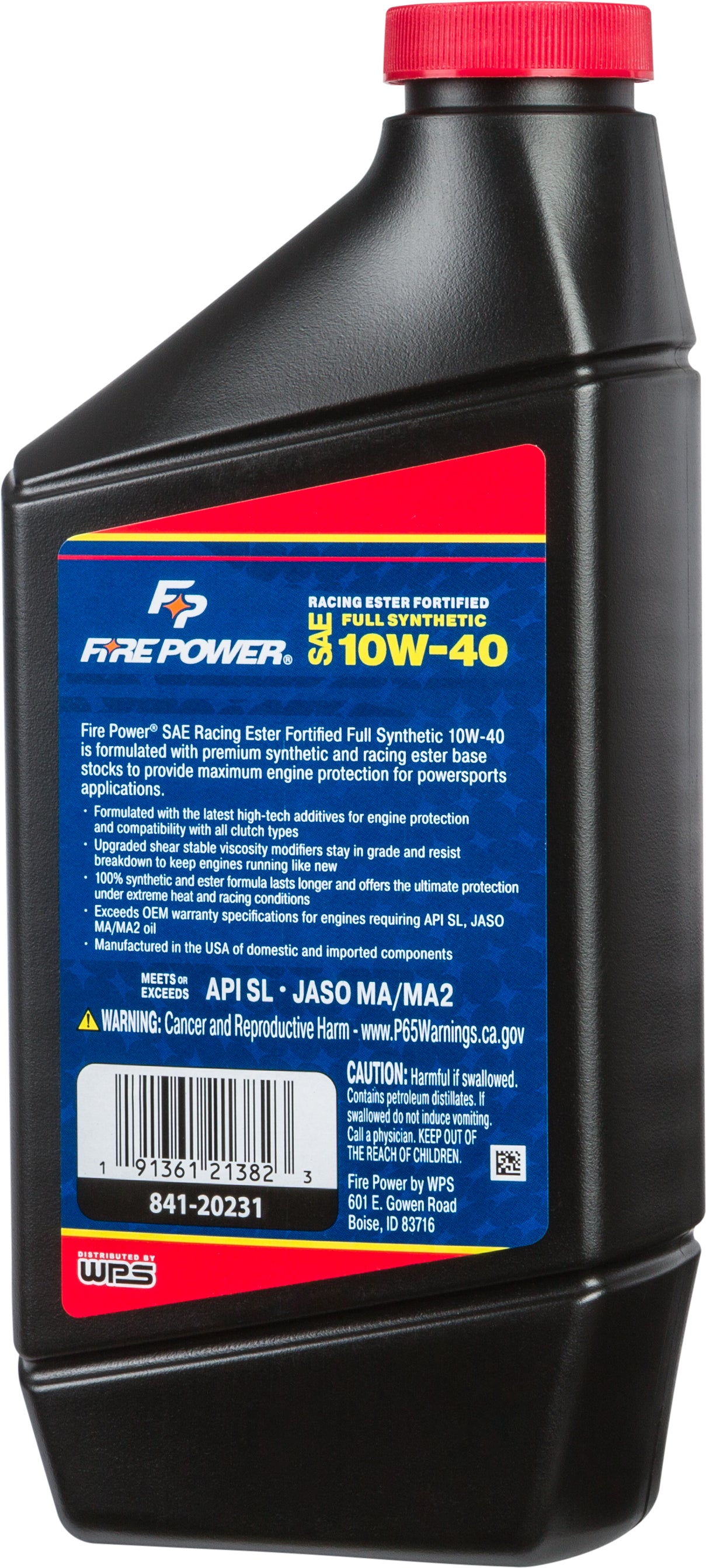 Synthetic Oil W/ Ester 4t 10w40 1qt 12/Case