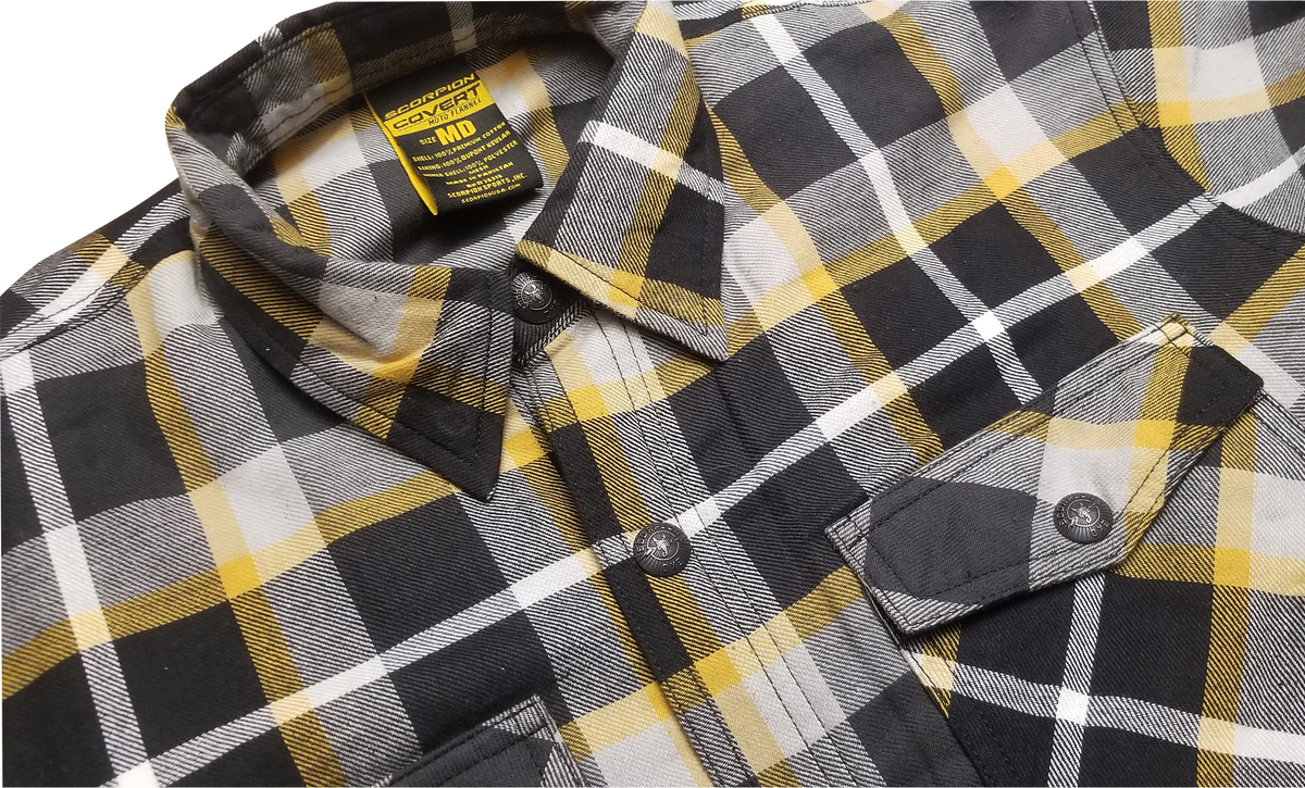 Covert Moto Flannel White/Yellow 5x