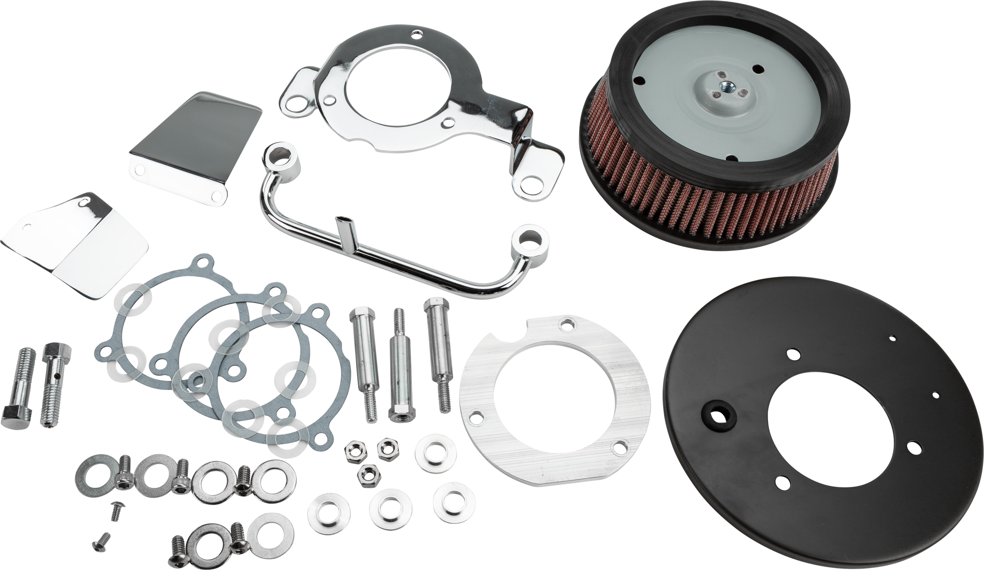 M8 Round Hi Perform Chrome A/C And Breather Kit