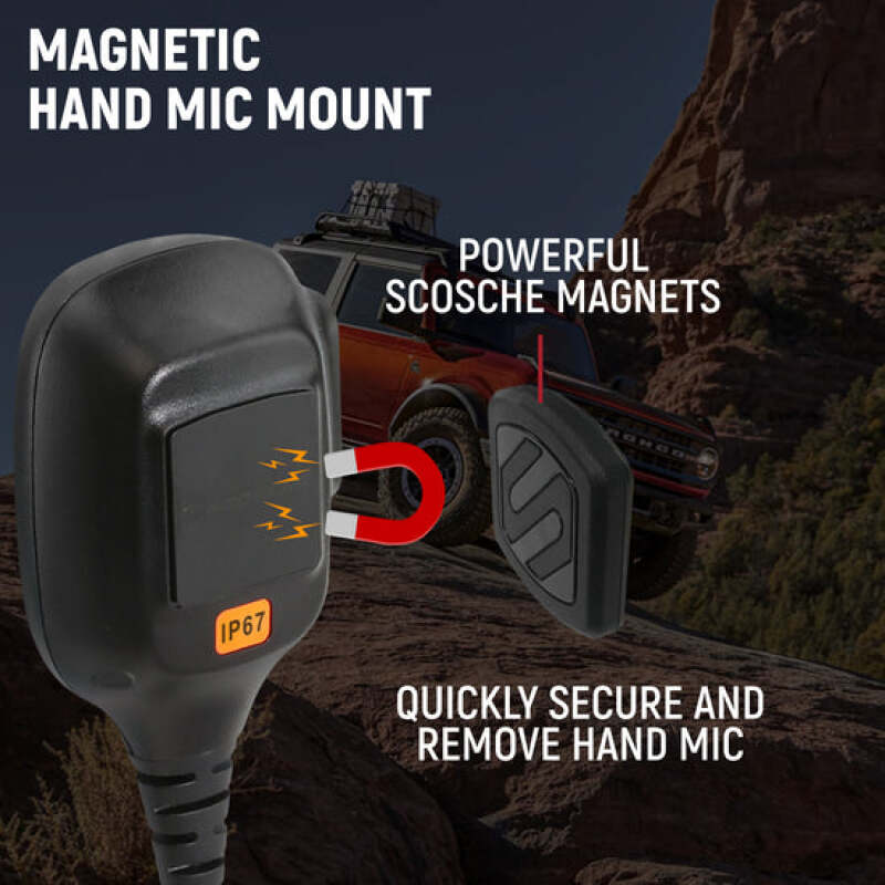 Rugged Radios Rambler G4 GMRS Band Mobile Radio with Stealth Antenna