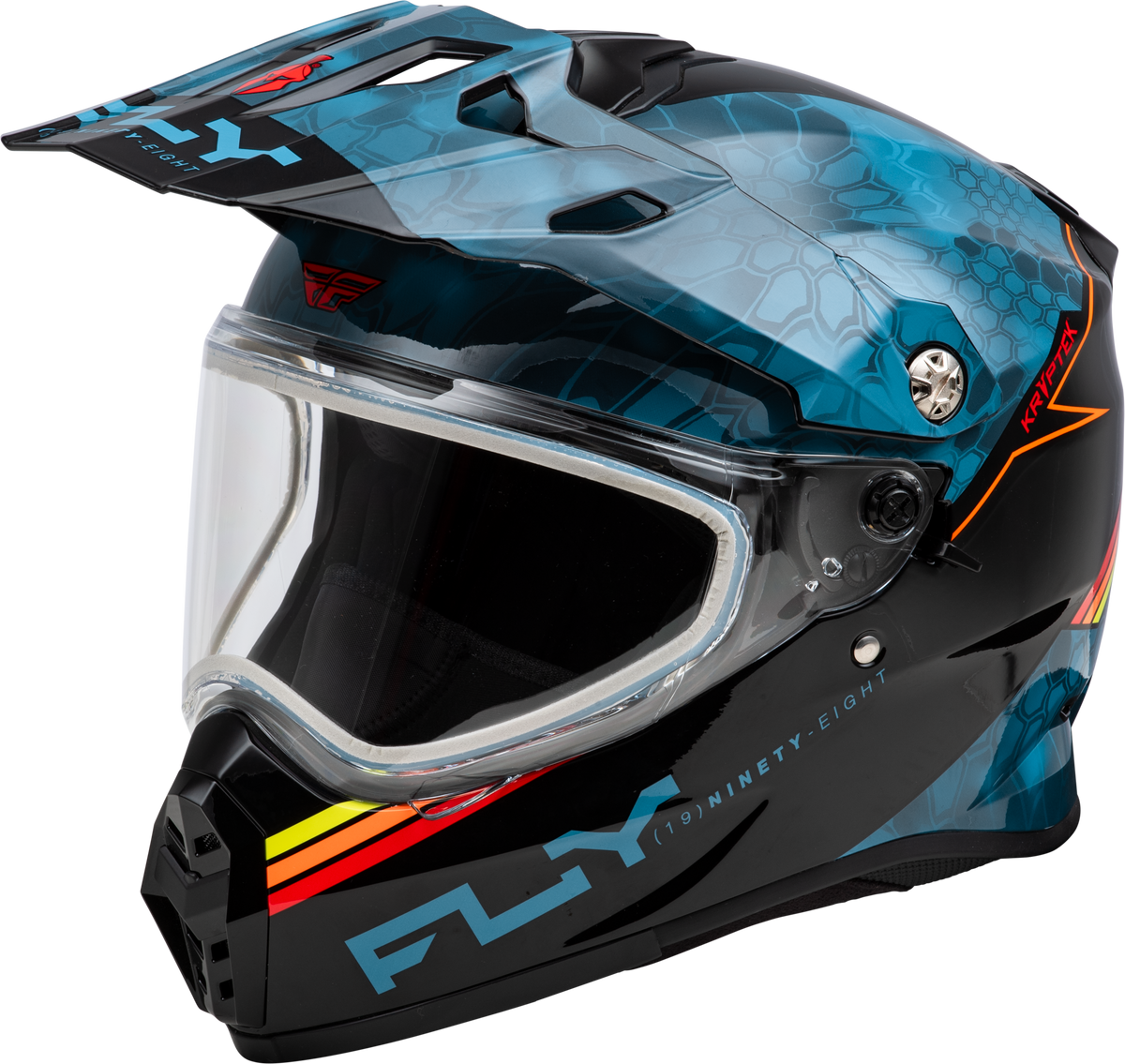 Trekker Cw Conceal Helmet Dual Shld Slate/Black/Red Md