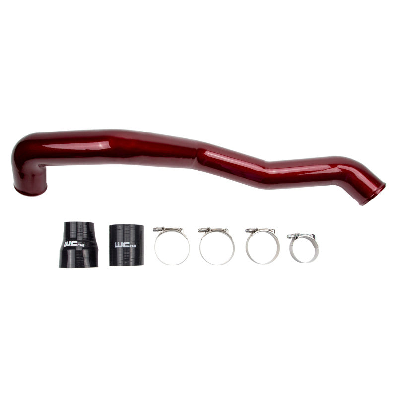 Wehrli 11-16 Chevrolet 6.6L LML Duramax Driver Side 3in Intercooler Pipe - WCFab Red
