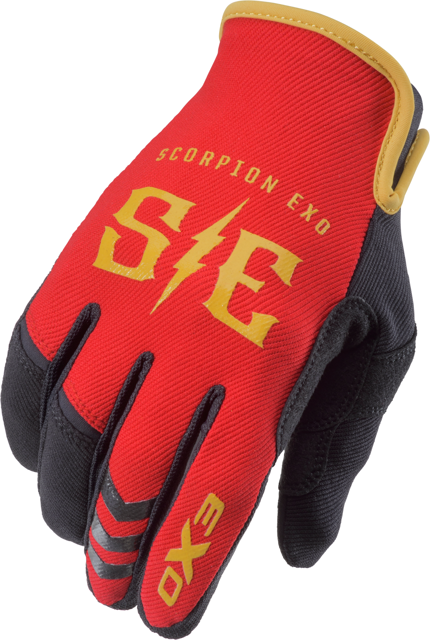 Air Stretch Gloves Charge Red/Gold 2x