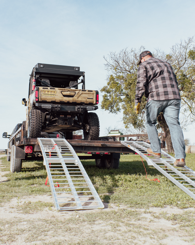 QuadBoss 1500lb Single Arched Ramp 94in x 18in (7.8ft x 1.5 ft) - qbs571500P