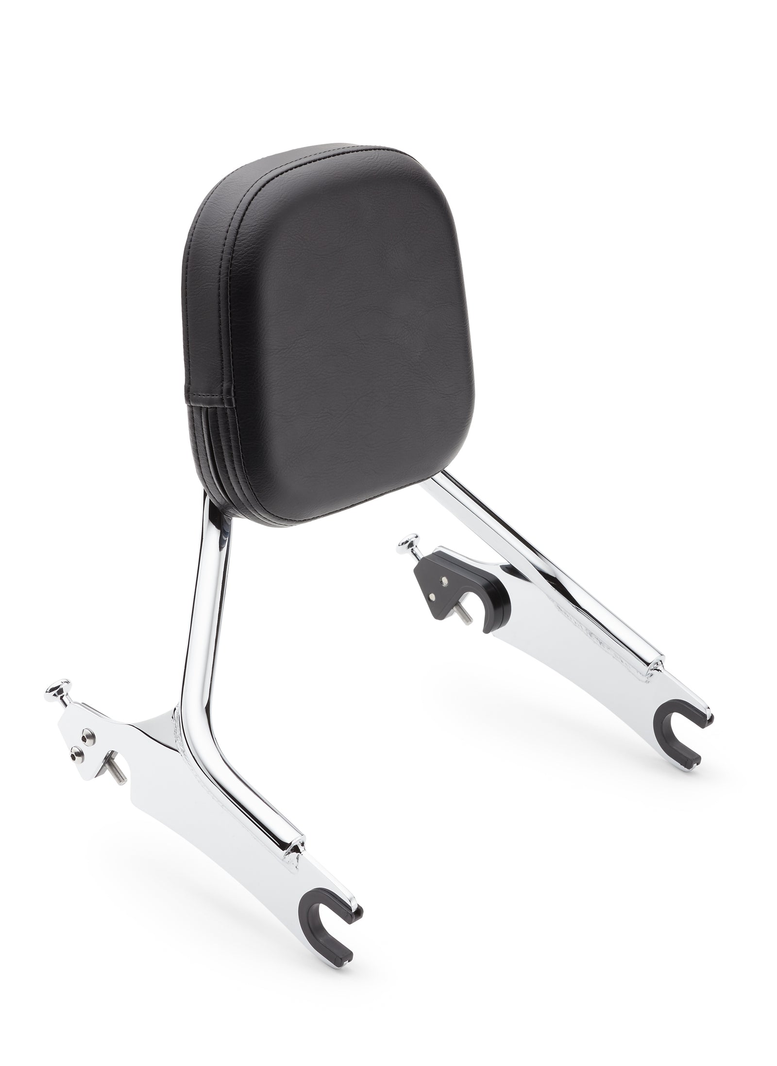 Detach Backrest Short Med Pad Chrome Chieftain 14