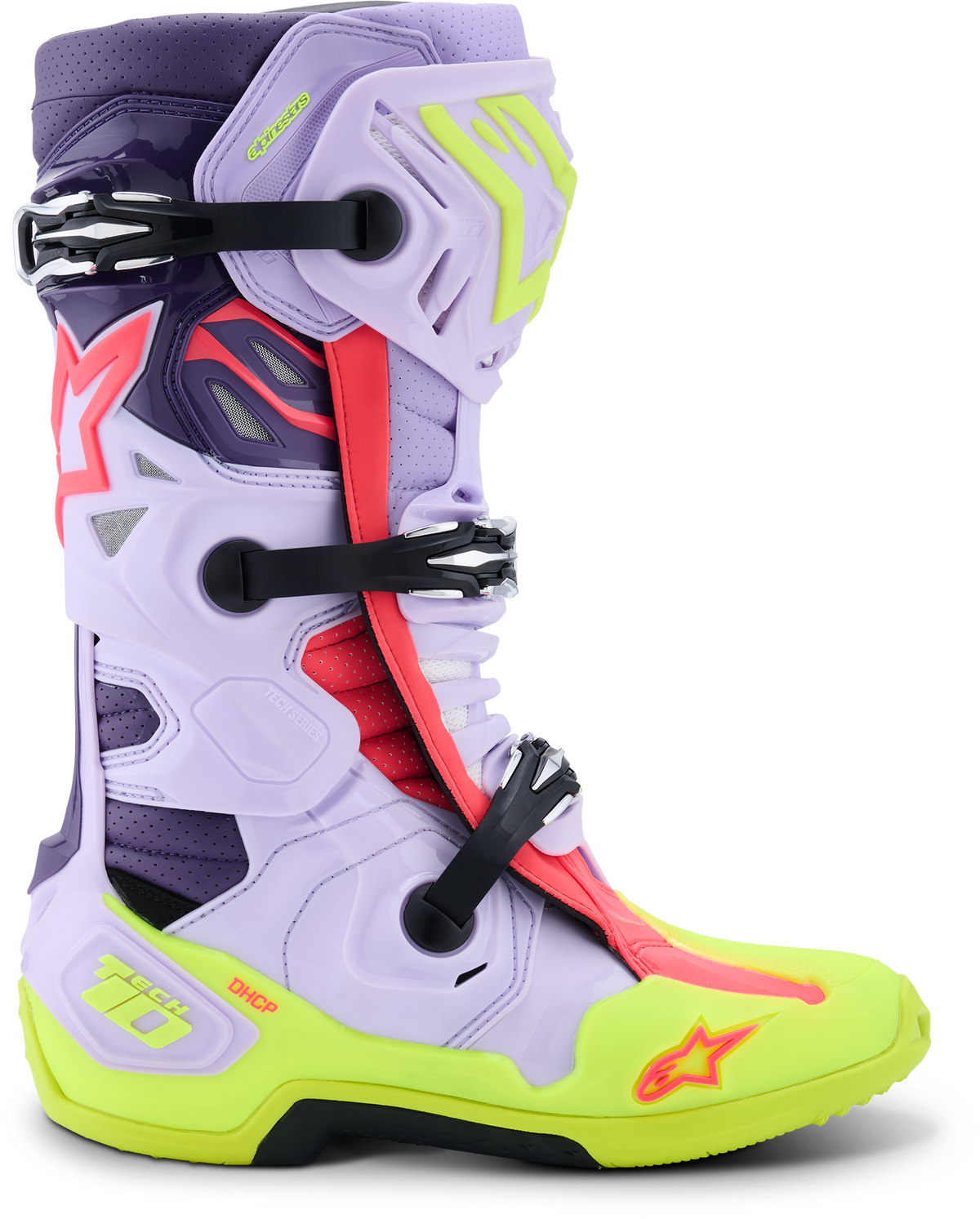 Tech 10 Supervented Purp/Ylw Fluo/Diva Pink 12