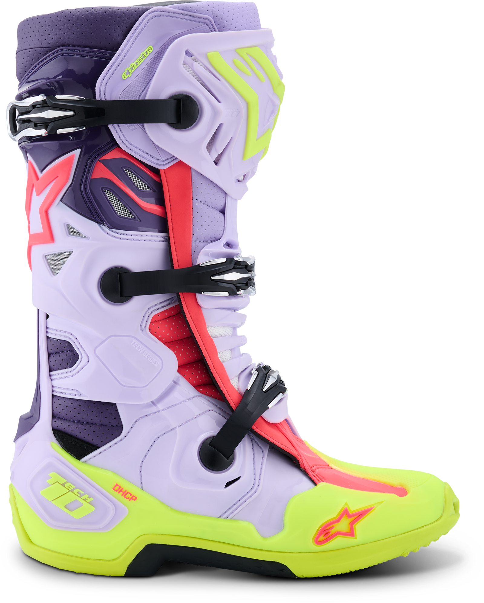 Tech 10 Supervented Purp/Ylw Fluo/Diva Pink 12