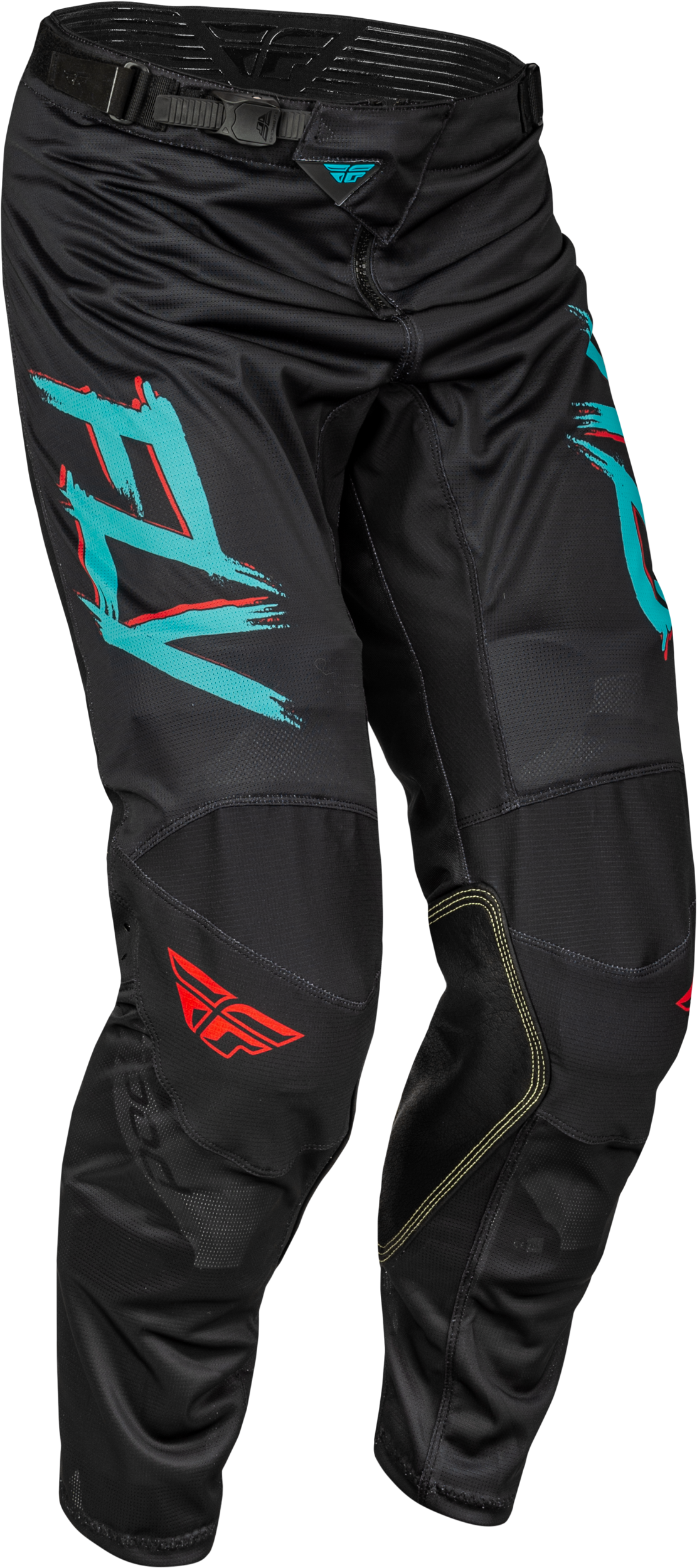 Kinetic Mesh Rave Pants Red/Black/Mint Sz 30