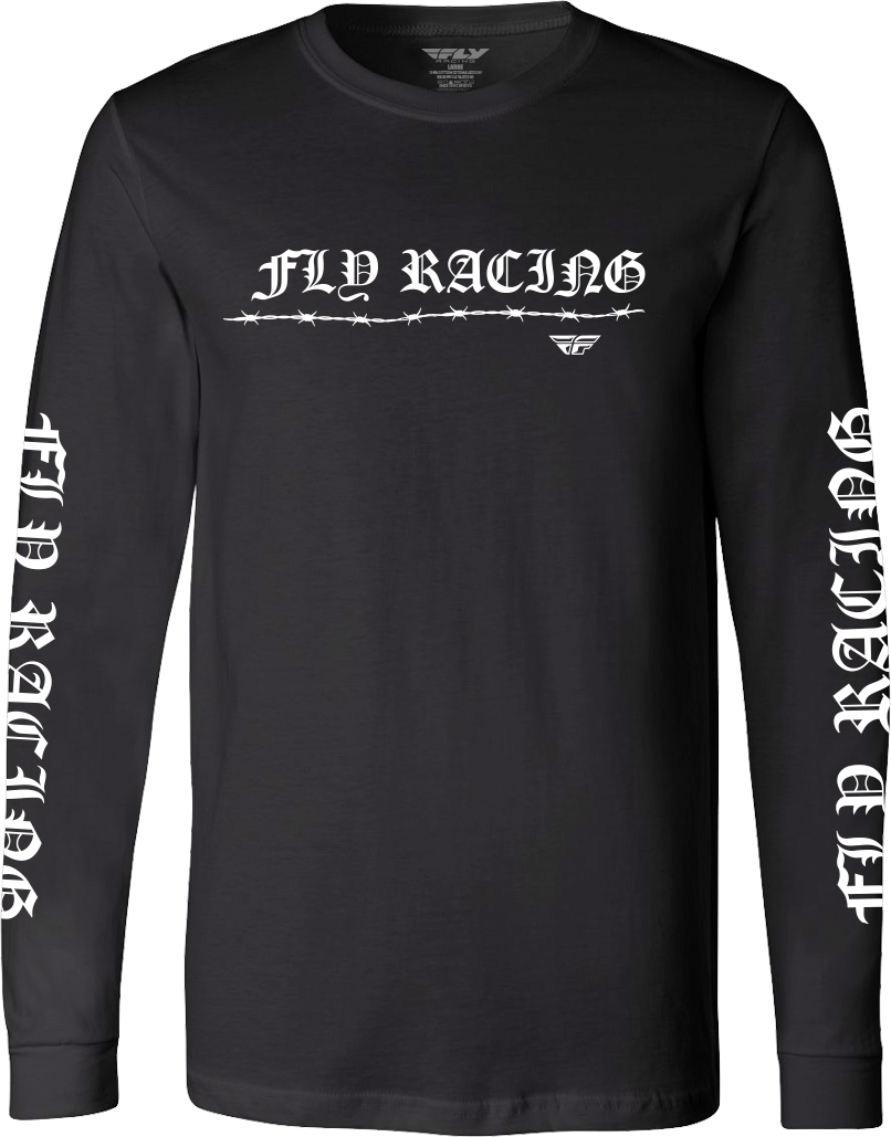 Fly Barbed Wire L/S Black Lg