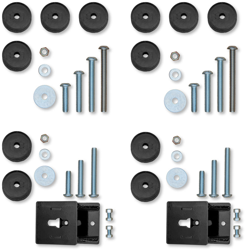 Rock Krawler 07-18 Jeep Wrangler JKU 4DR Front &amp; Rear Bump Stop Kit (2in-4in)