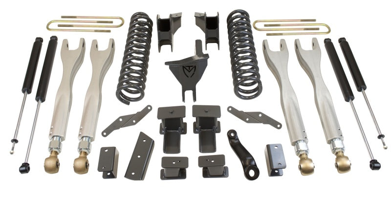 MaxTrac 17-19 Ford F-250/350 4WD 6in/2in MaxPro Coil Lift Kit w/4-Link Arms &amp; MaxTrac Shocks