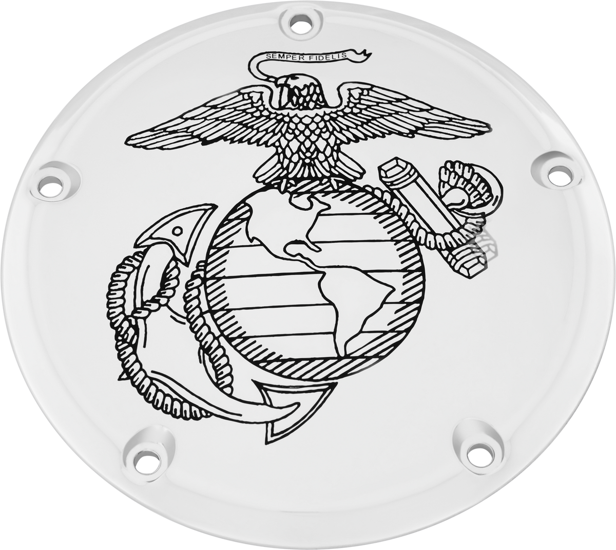 6   M8 Softail Derby Cover Marine Ega Chrome