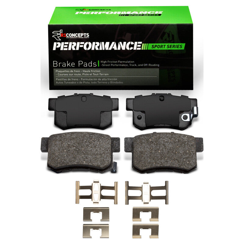 R1 00-13 Honda S2000 Rear Performance Sport Pads &amp; Hardware Kit