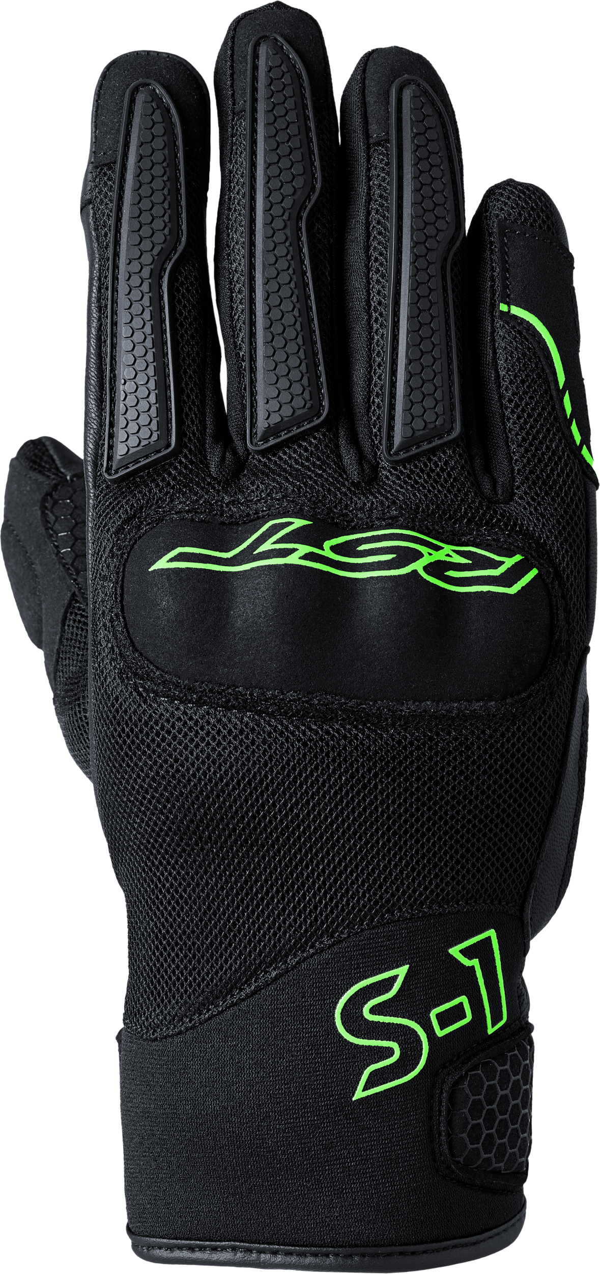 S1 Mesh Ce Glove Black/Neon Green  2xl