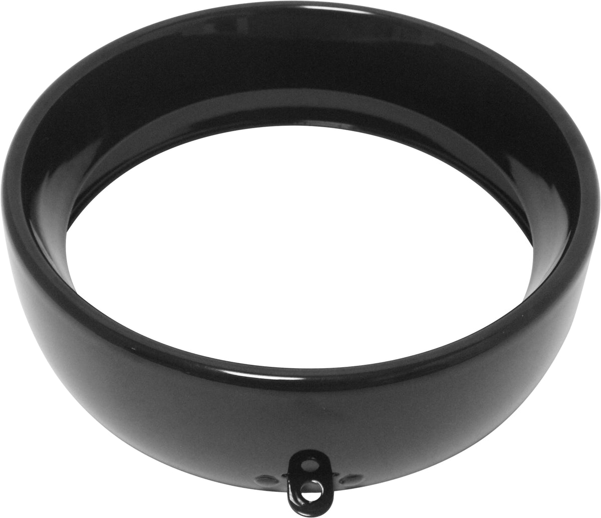 Frenched Headlight Trim Ring Black 5 3/4 Tab Style