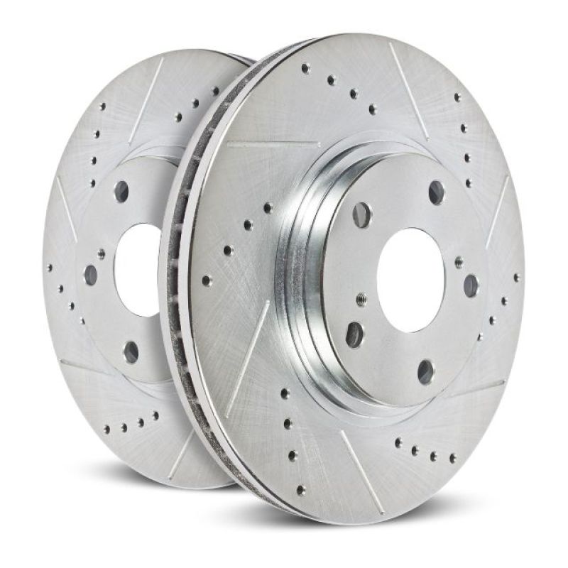Power Stop 19-22 Ram 3500 Rear Right Drilled &amp; Slotted Rotor