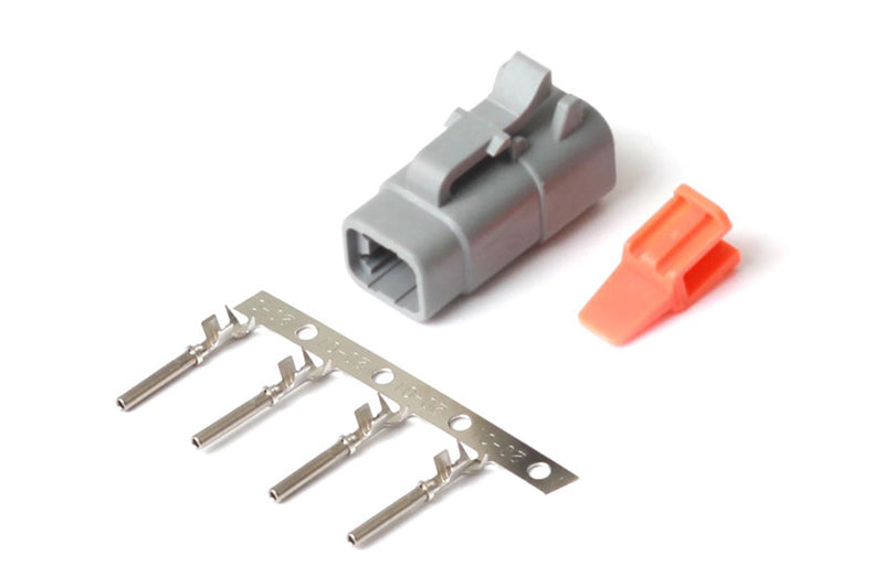 Haltech Male Deutsch DTM-4 Connector 7.5 Amp Plug &amp; Pins