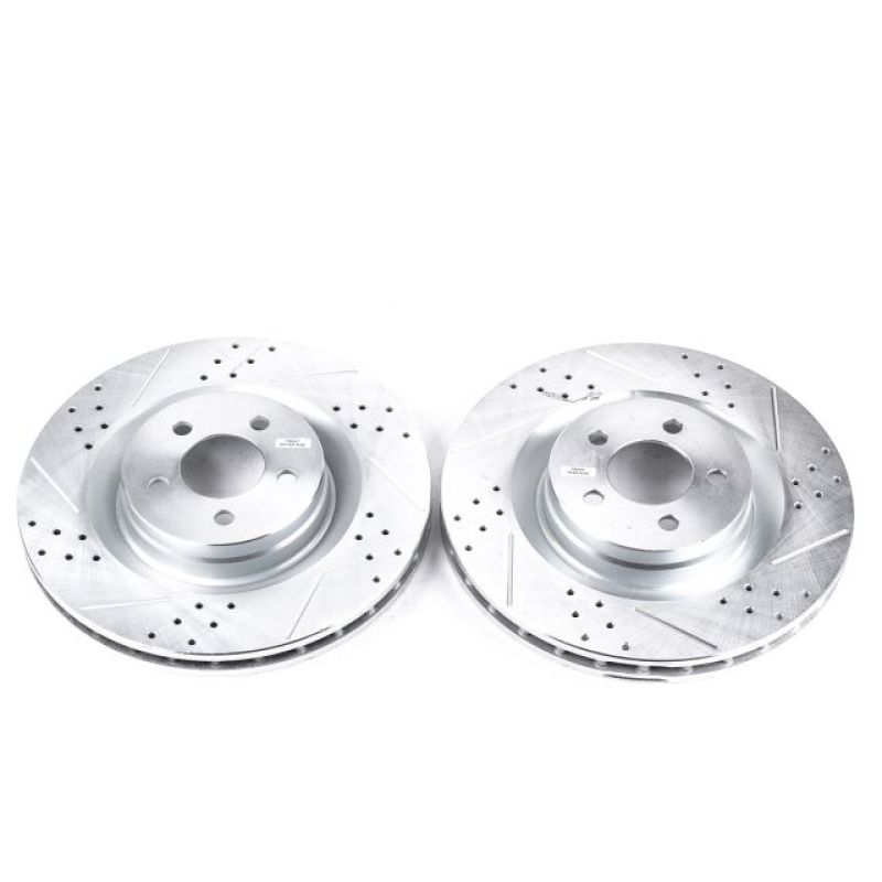 Power Stop 05-10 Chrysler 300 Front Evolution Drilled &amp; Slotted Rotors - Pair