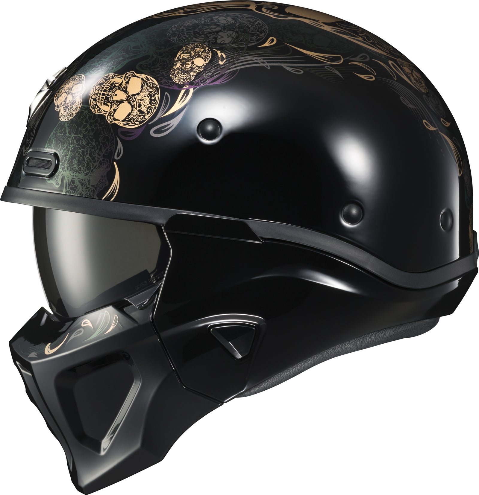 Covert X Open Face Helmet Kalavera Xl