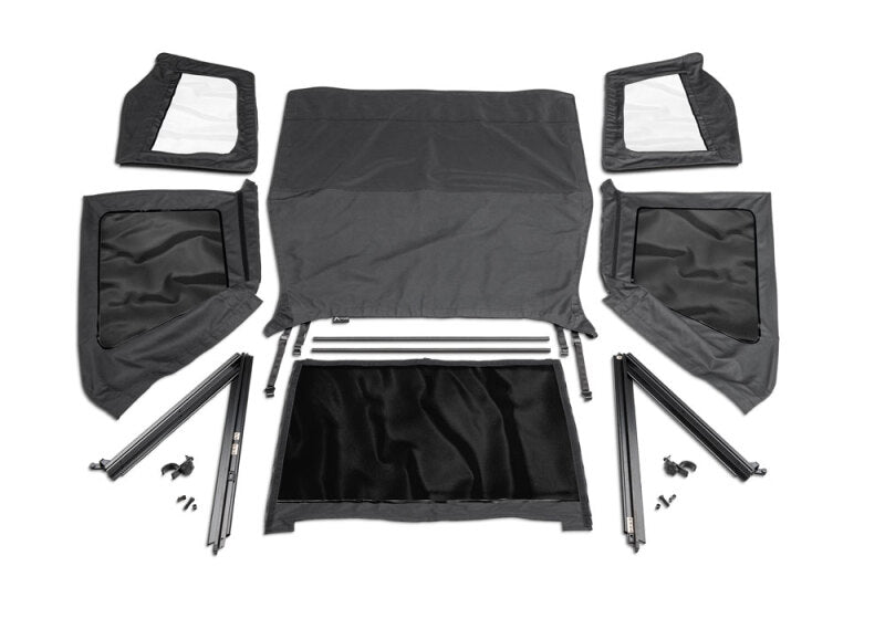 Rampage 1992-1995 Jeep Wrangler(YJ) Frameless Soft Top Kit - Black Diamond
