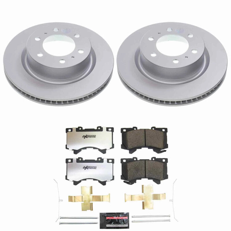 Power Stop 24-25 Toyota Tacoma Front Z36 Coated Truck &amp; Tow Brake Kit