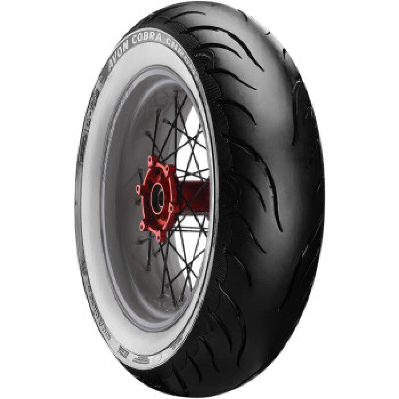 Avon Cobra Chrome AV92 White Sidewall Rear Tire - 150/80R16 71V 1DK