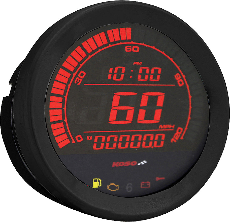 Hd 02 Series Gauge Kit Black Bezel Oil Temp