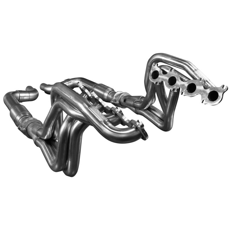 Kooks 15-24 Ford Mustang GT/Dark Horse V8 5.0L 1-7/8in SS Headers w/ GREEN Catted Connection Pipe