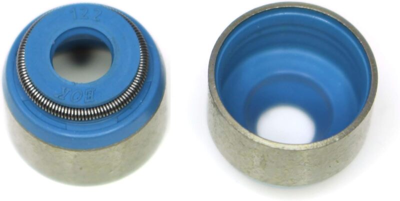 BLOX Racing Honda 5.5mm Valve Stem Seals Blue FKM - Set of 8 (Fits Both Intake &amp; Exhaust)