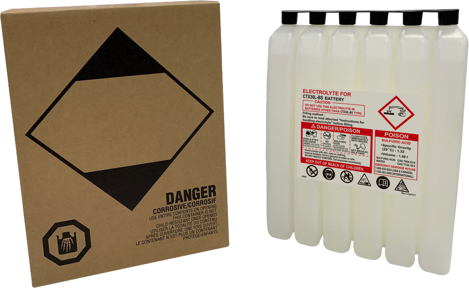 Sealed Battery Electrolyte Pack 1482cc