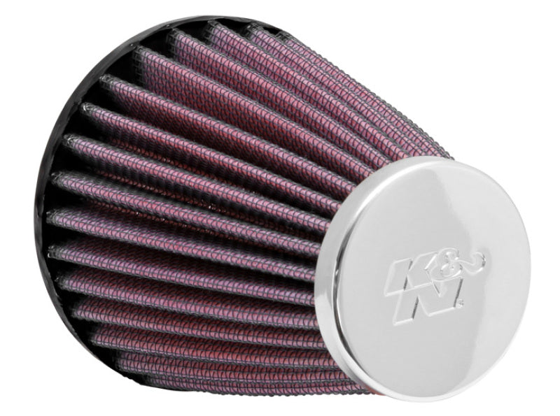 K&amp;N Universal Chrome Filter 2.063in Flange ID x 3.5in Base OD x 2in Top OD x 4in H