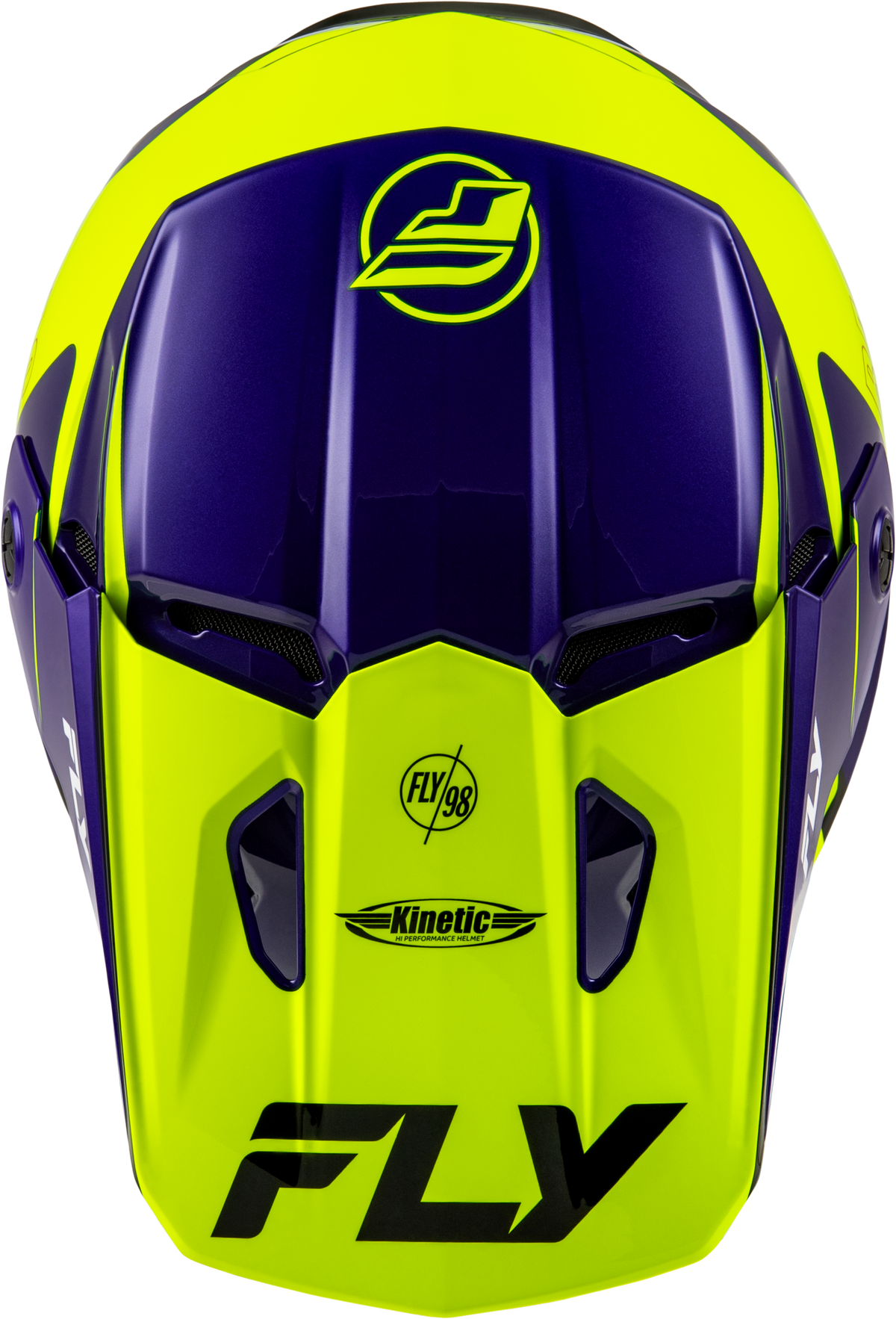 Kinetic Rally Helmet Hi Vis/Blue/Black 2x