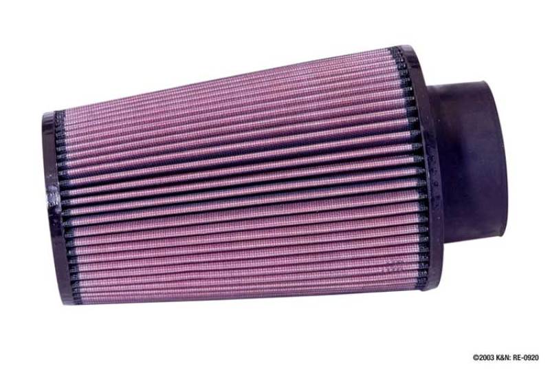 K&amp;N Universal Rubber Filter 3 1/2inch ID FLG / 6inch Base / 4-5/8inch Top / 9inch Height