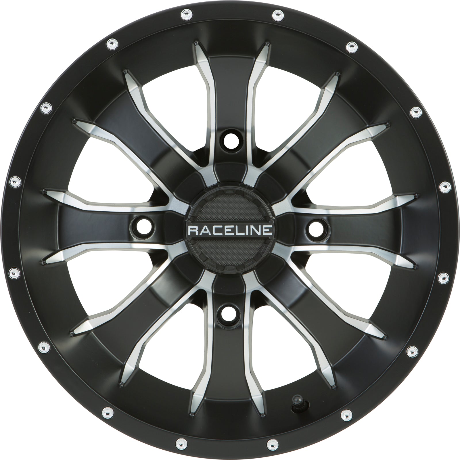 Mamba Wheel 14x7 4/156 4+3 (+5mm) Blk/Machined