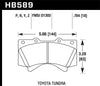 Hawk 08-21 Toyota Land Cruiser HP Plus Brake Pad Set