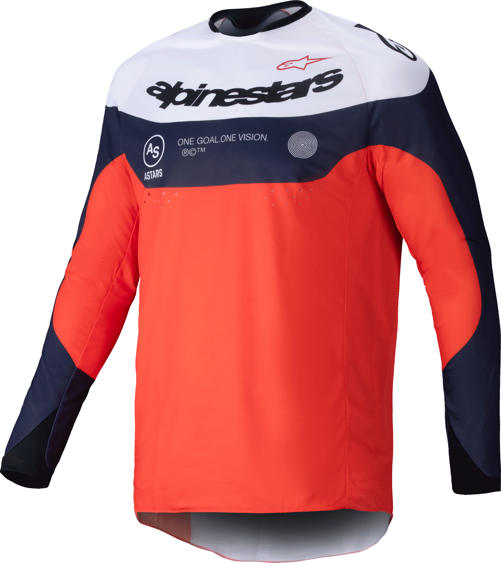 Pro Dura Jersey Navy/Hot Orange/White Xl