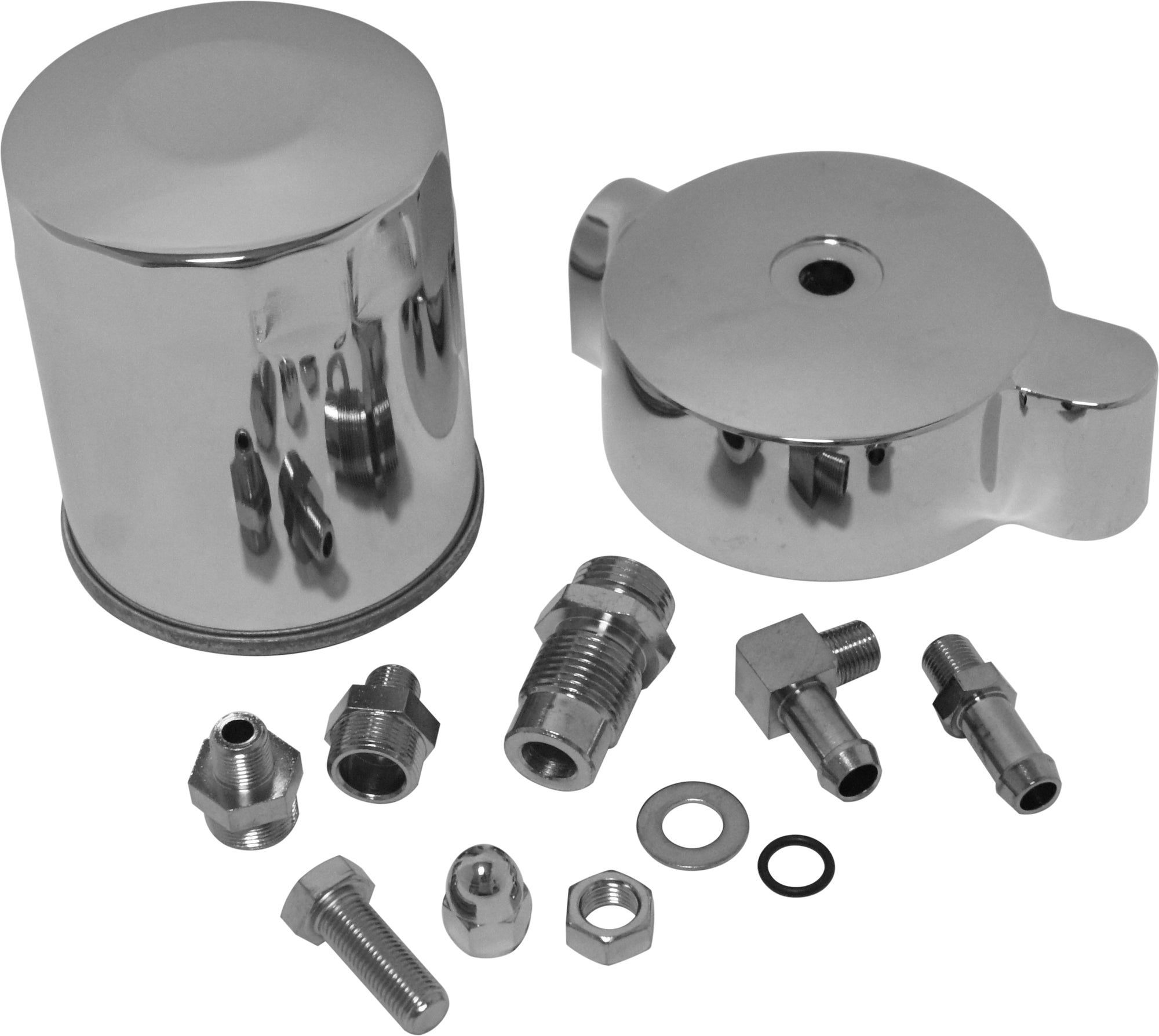 Spin On Oil Filter Kit Chrome