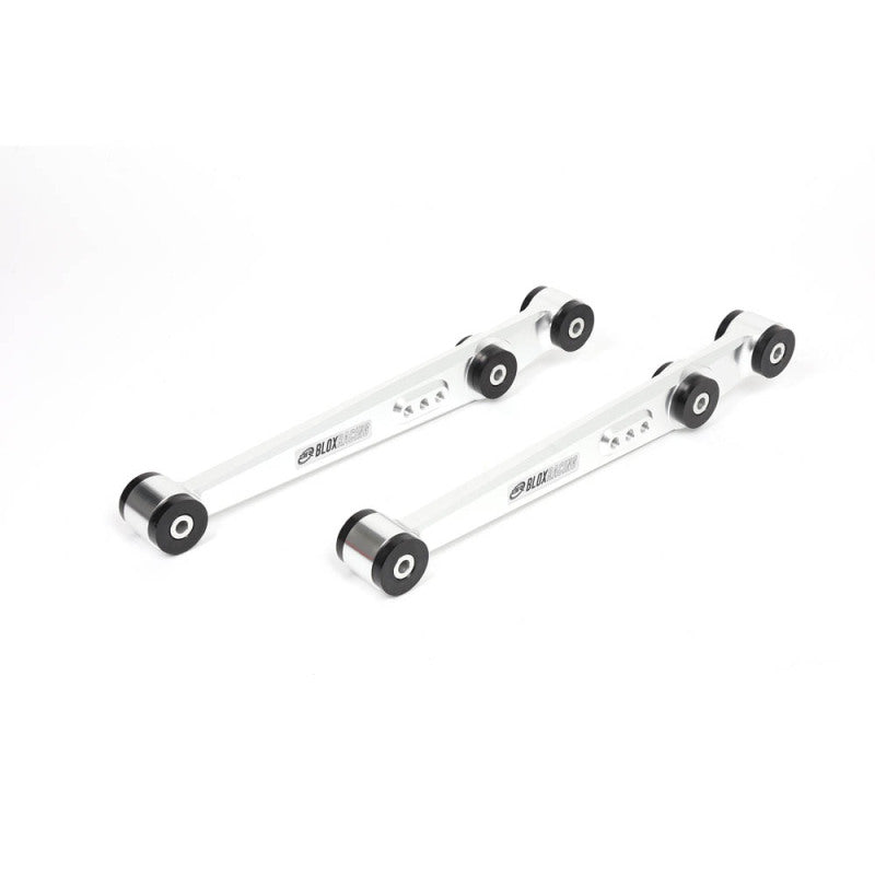 BLOX Racing V2 Billet Rear Lower Control Arms Poly Bushings 96-00 Honda Civic - Raw