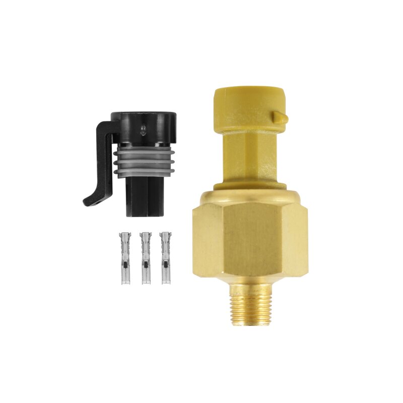 AEM 150 PSIg MAP Brass Sensor Kit (Includes 150 PSIg Brass Sensor & 12in Flying Lead Connector)