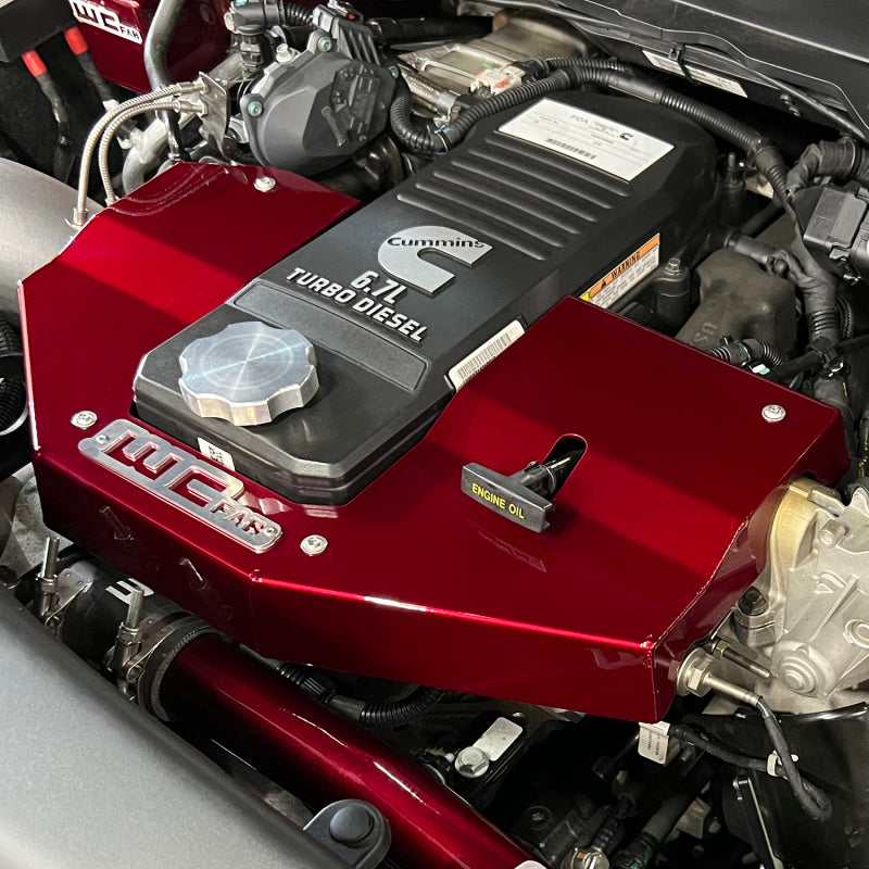 Wehrli 10-23 Cummins Fabricated Aluminum Engine Cover - Gloss White