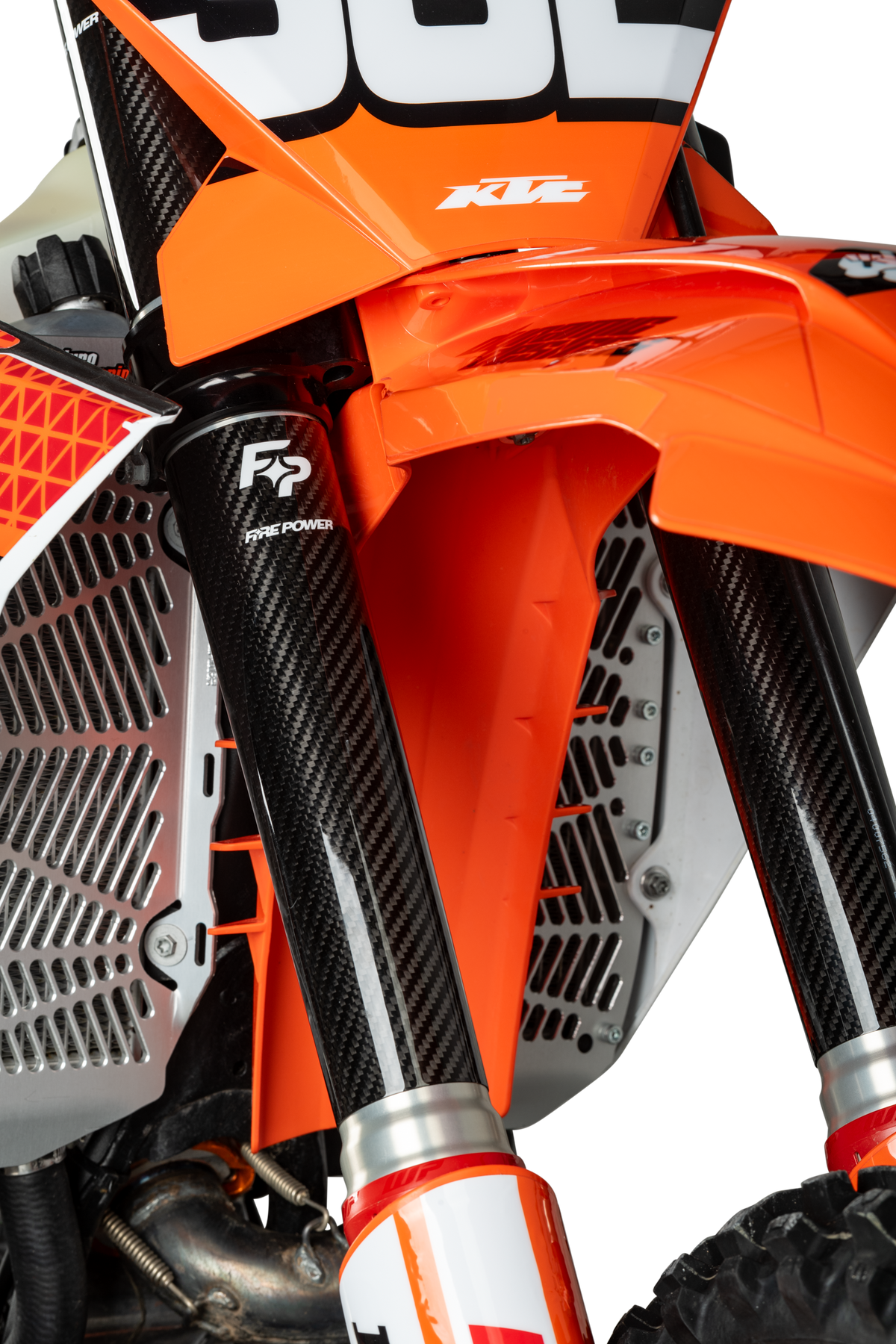 Carbon Fiber Fork Shield Lower 52 Mm X 260 Mm