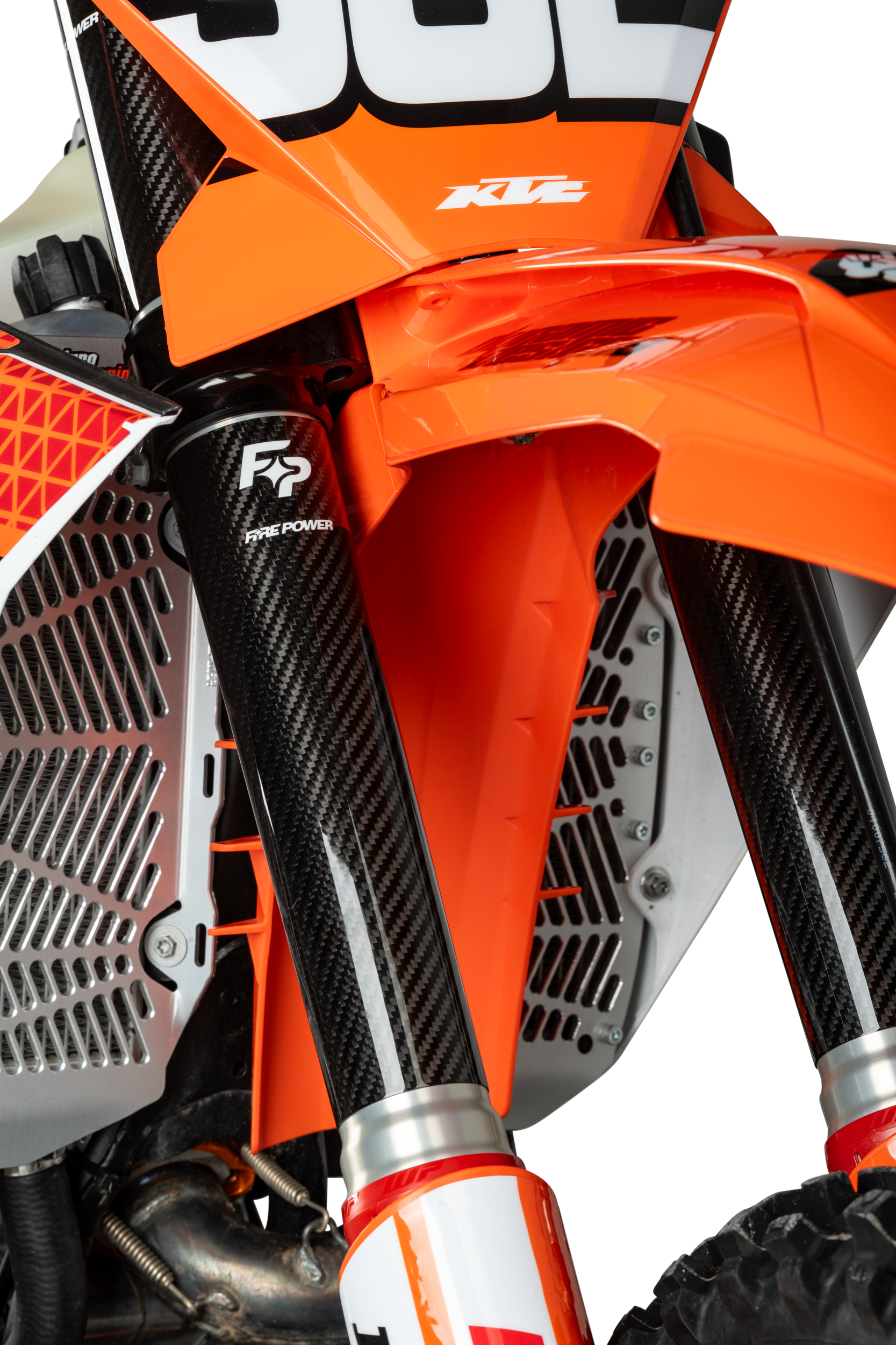 Carbon Fiber Fork Shield Lower 52 Mm X 260 Mm