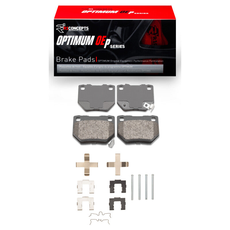 R1 1989-1996 Nissan 300ZX Rear R1 Optimum OE Pads &amp; Hardware Kit