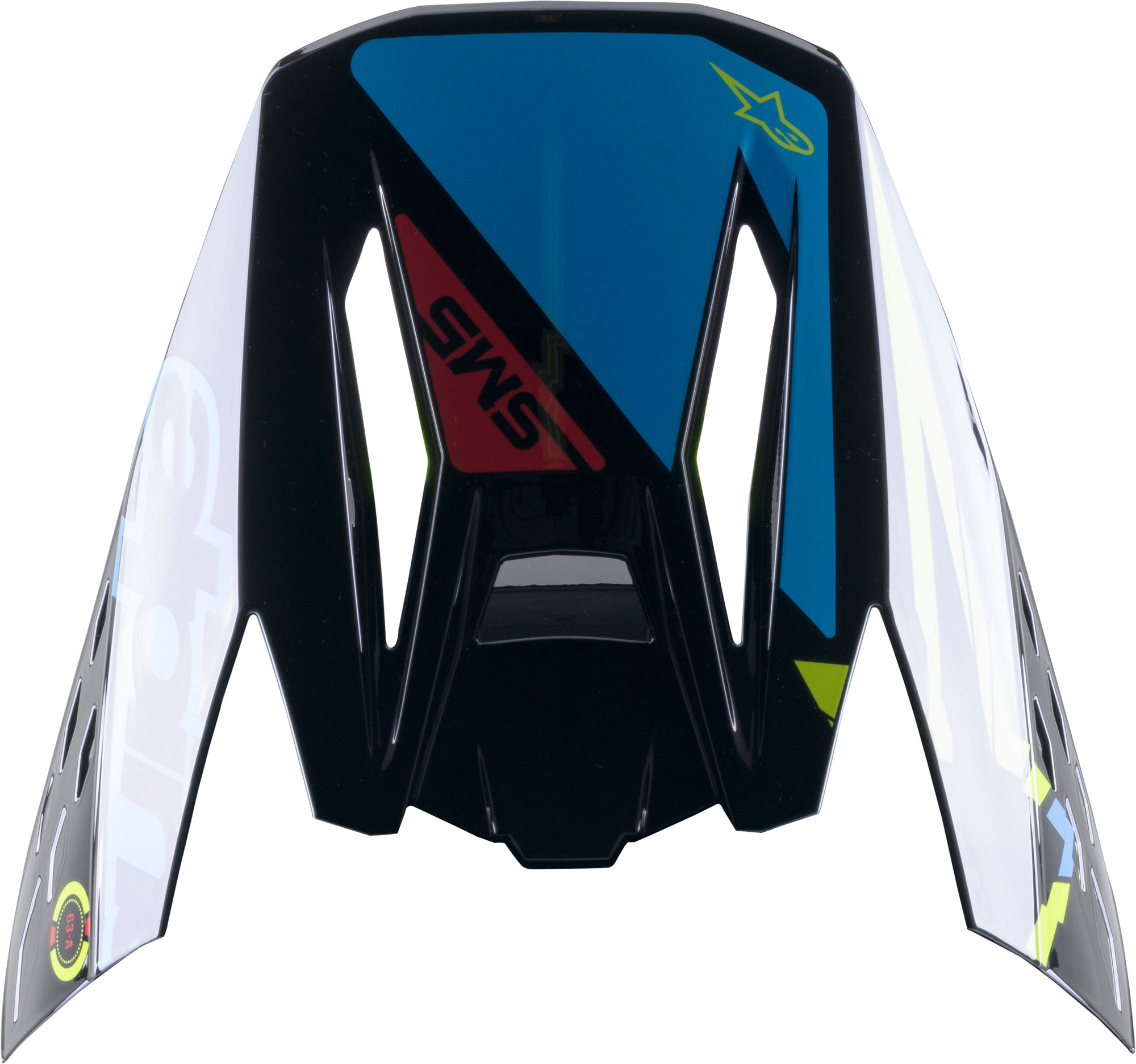 S M5 Action Visor Black/Cyan/Fluo Yellow